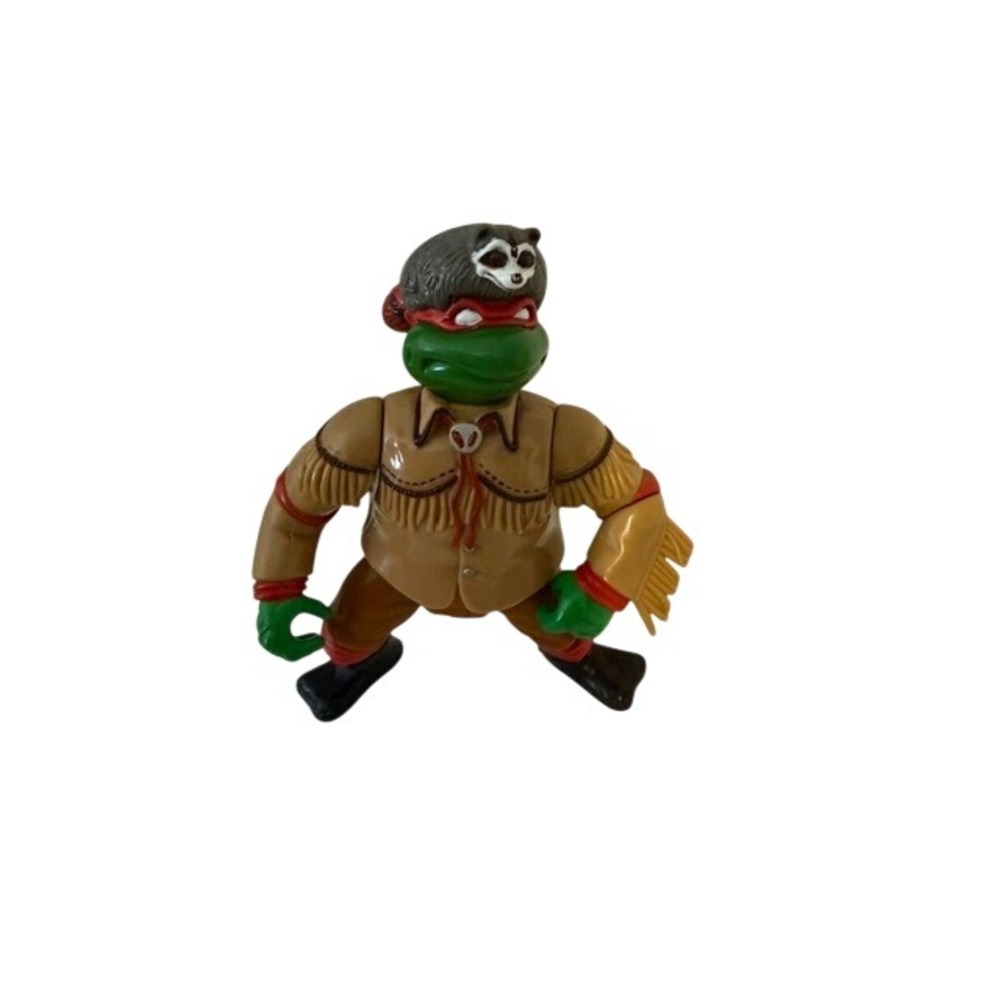 Vintage 1992 TMNT Raphael Wild West Turtle Scout Action Figure Playmates Toys